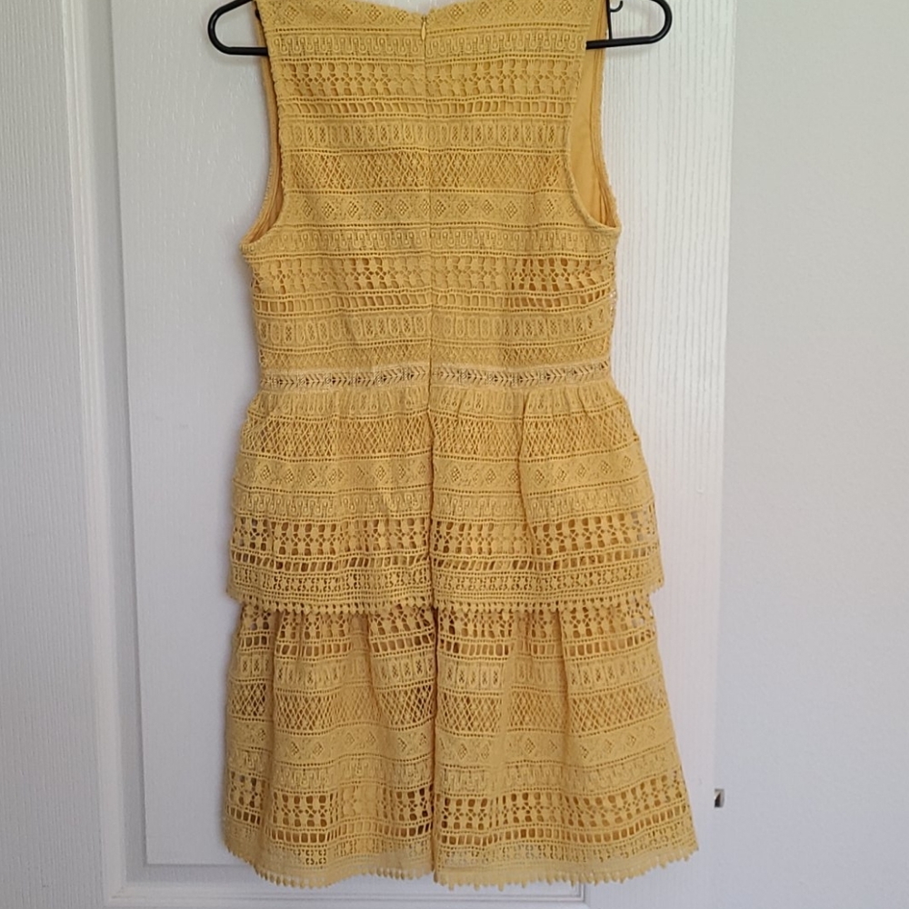 EUC Crochet  Multi tiered Bohemian style dress - Picture 5 of 9